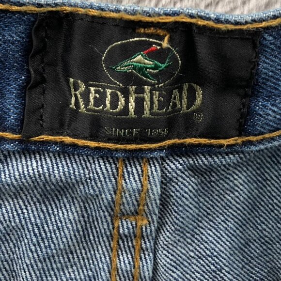 RedHead Mens Jeans Size 42x30 Classic Fit Straight Leg Blue Denim Casual Travel - Picture 3 of 15